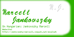 marcell jankovszky business card